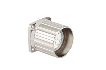 Standard connector, series A, M23 standard feed-through with coupling nut, incl. contacts