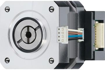 drylin® E lead screw stepper motor, stranded wires with JST connector and encoder, short design, NEMA17