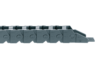 easy chain® Series E16, energy chain, to be filled at the outer radius