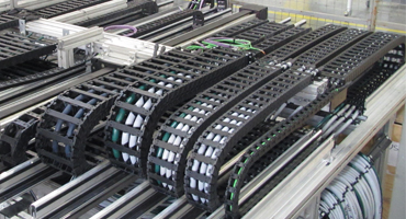 Energy chains test rig