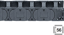 e-chain® with crossbars at every link